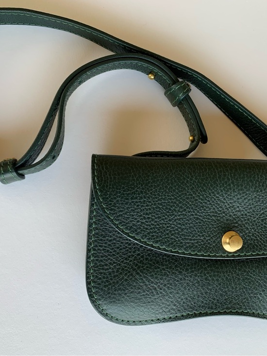 Lindquist Object Handbags - Lindquist Object Pine Green Faba Bag